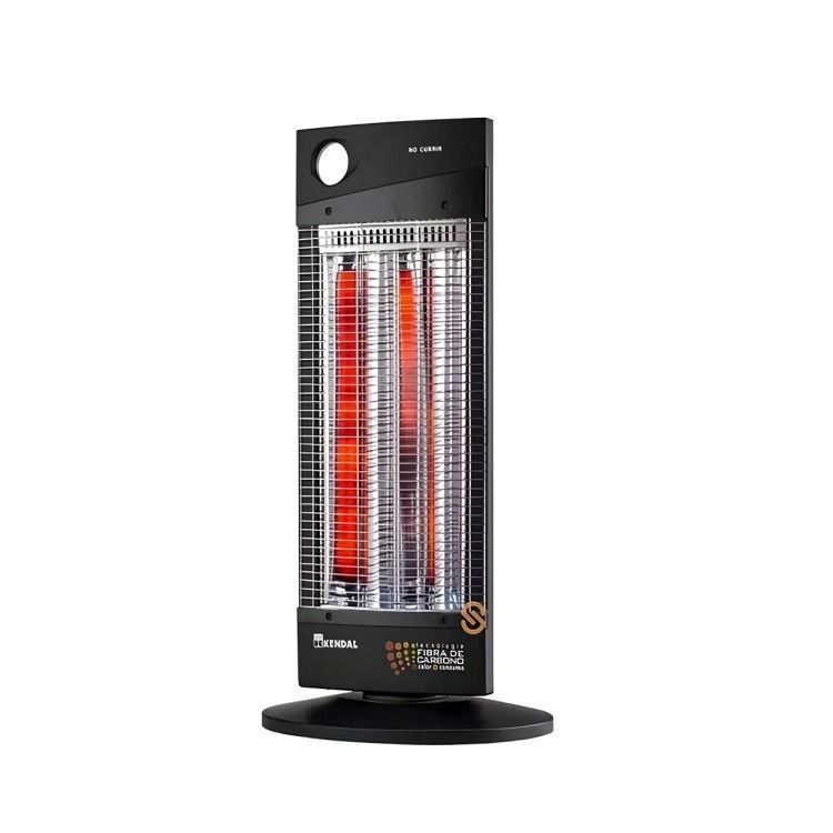 CALEFACTOR CON EFECTO LUMINOSO  FIBRA CARBONO NSB120K5 NEGRA