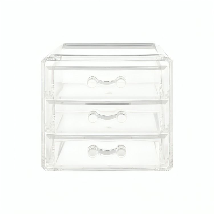 Caja de almacenamiento joyero de 3 niveles-0