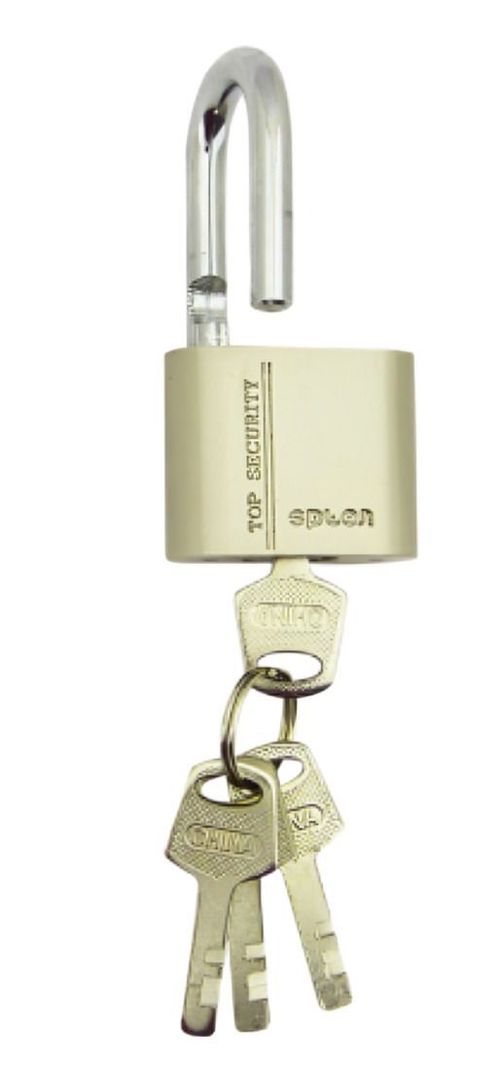CANDADO 40 MM SPLON GRIS TOP SECURITY CON 4 LLAVES EN BLISTER DOBLE -1