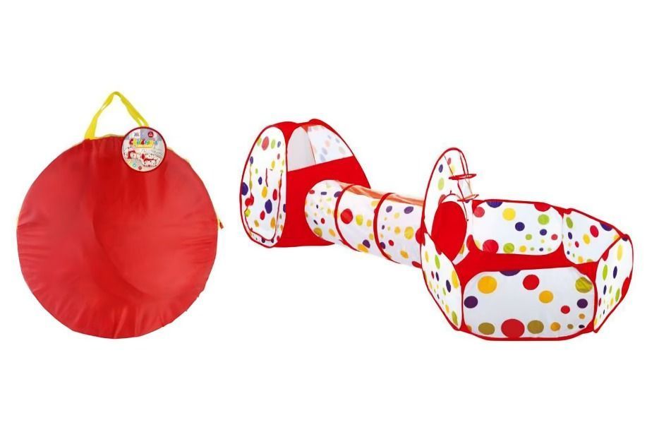 Carpa Piscina con Tunel Rojo-0