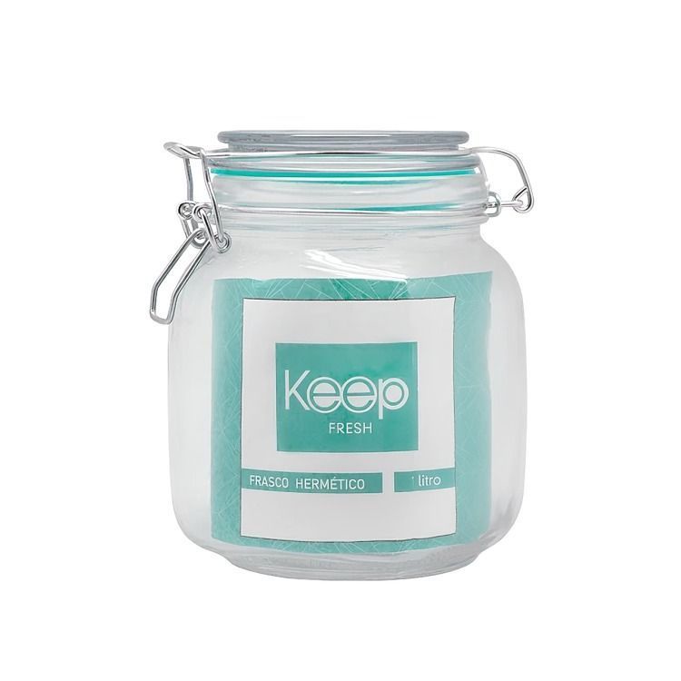 FRASCO HERMETICO 1000 ML CELESTE-0