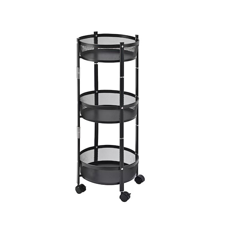 Carrito Plegable de Metal Cocina de 3 niveles