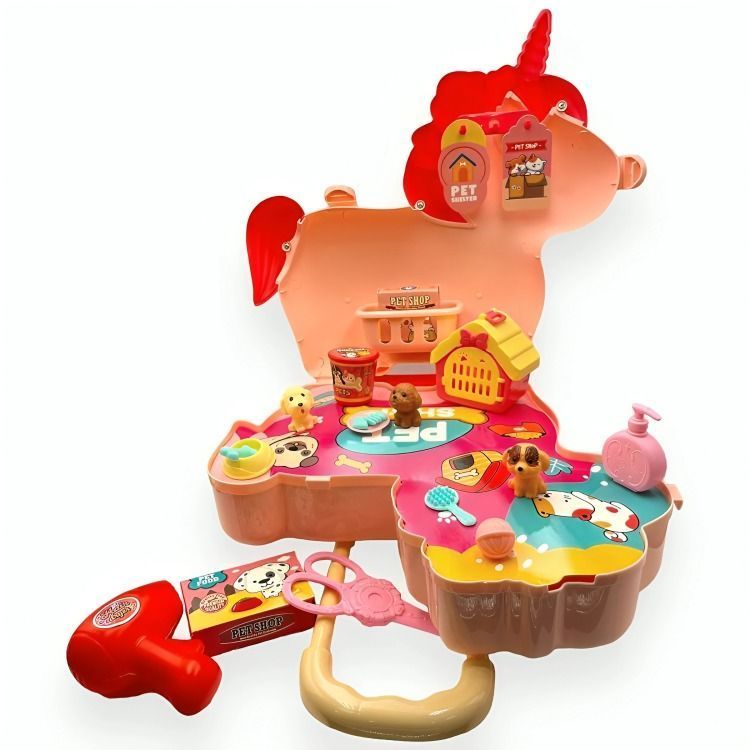 Maleta unicornio con accesorios-2