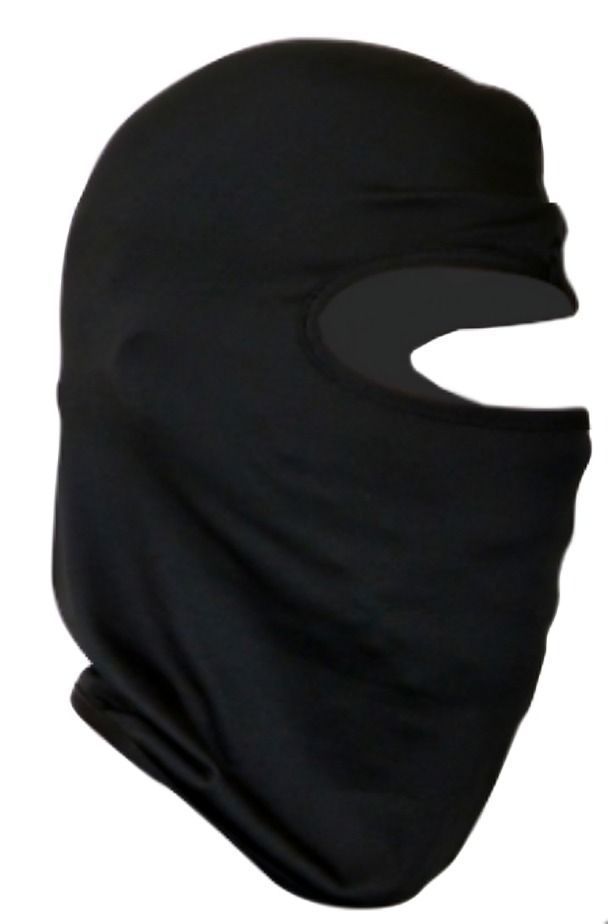 FUNDA PARA CABEZA LYCRA NINJA NEGRA EN BOLSA-1