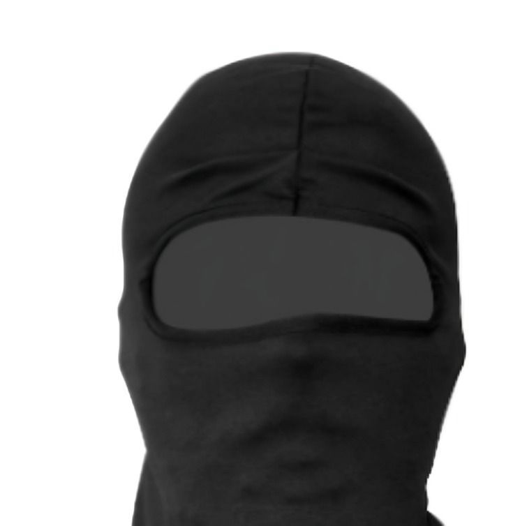FUNDA PARA CABEZA LYCRA NINJA NEGRA EN BOLSA-2