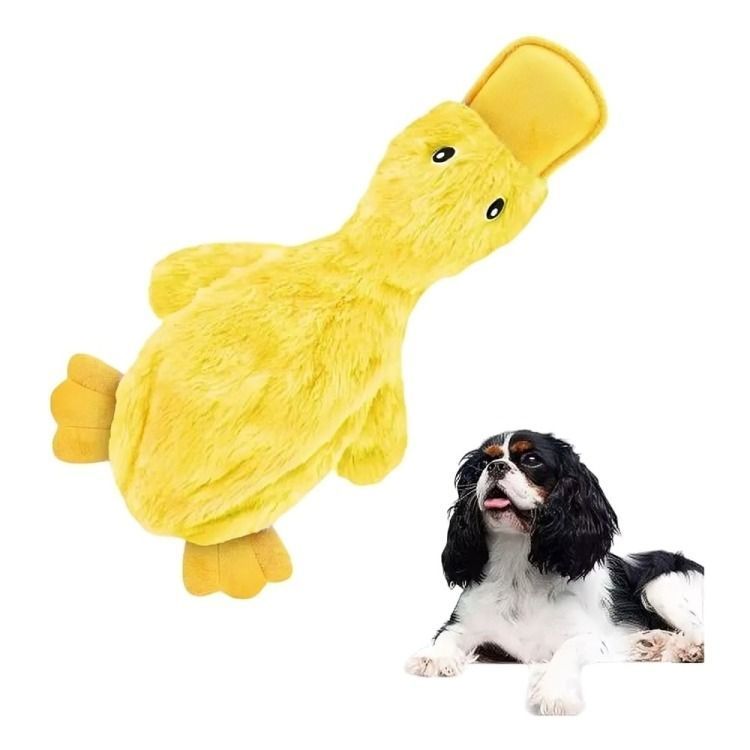 Pato Juguete Peluche Para Perros Mascotas Con Sonido-1