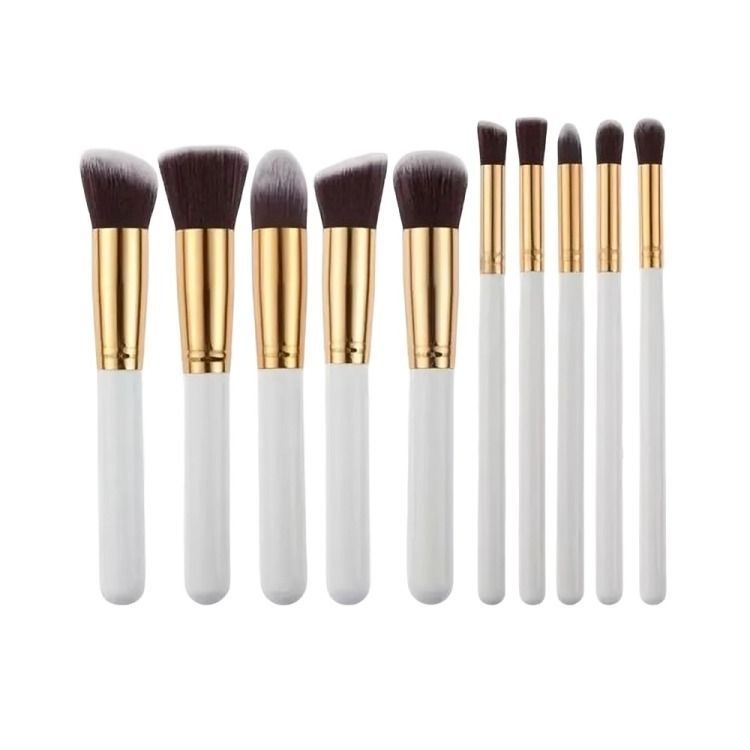 Set Brochas Maquillaje Profesional 10 Unidades-0