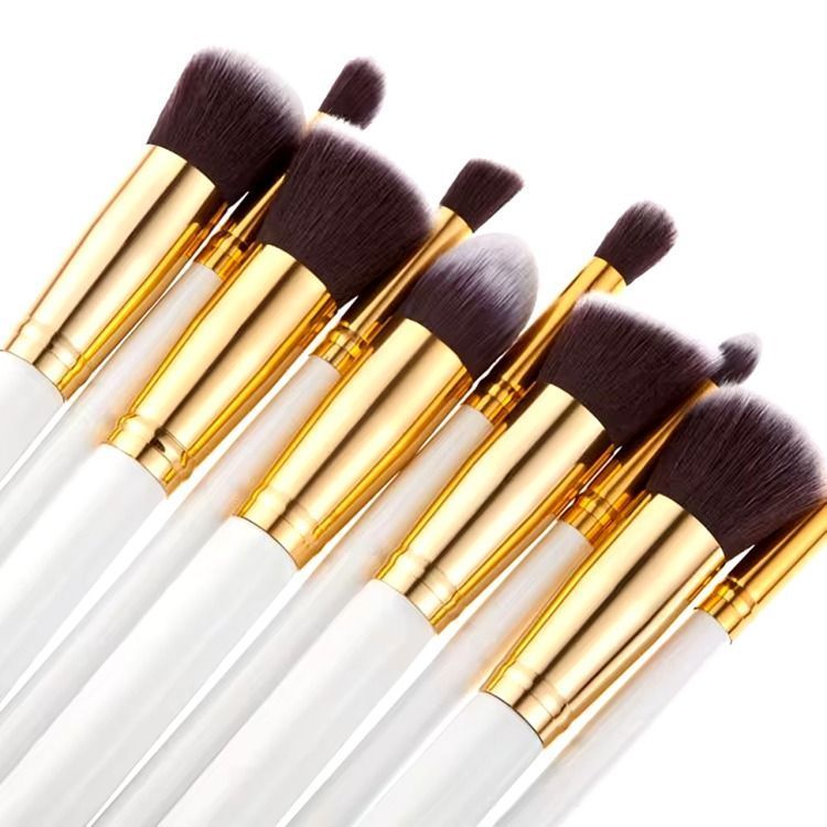 Set Brochas Maquillaje Profesional 10 Unidades-1