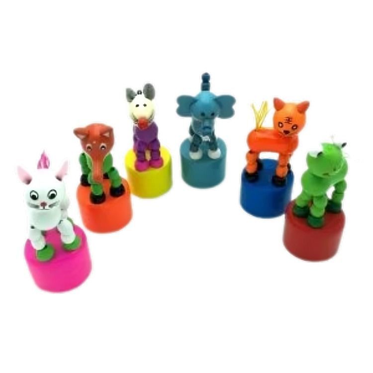 Set 2 Desvanecedor Animal Juguete de Madera Colores-0