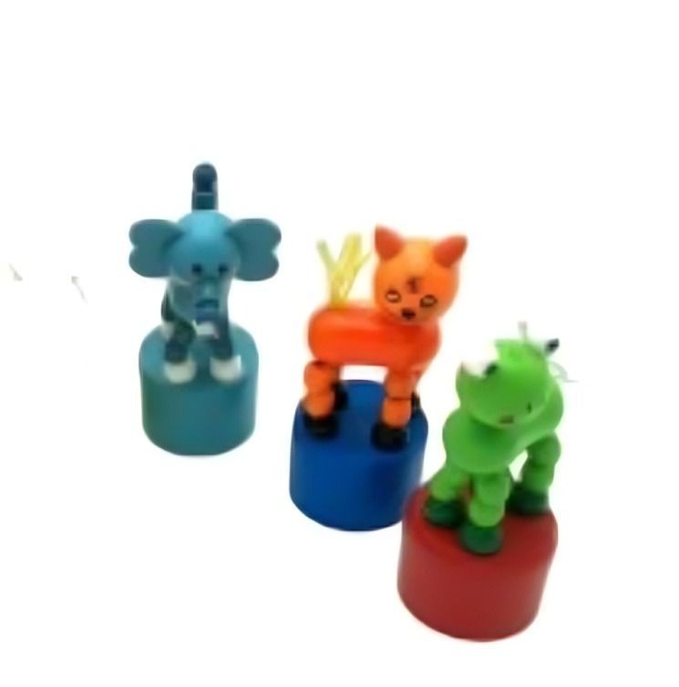 Set 2 Desvanecedor Animal Juguete de Madera Colores-2