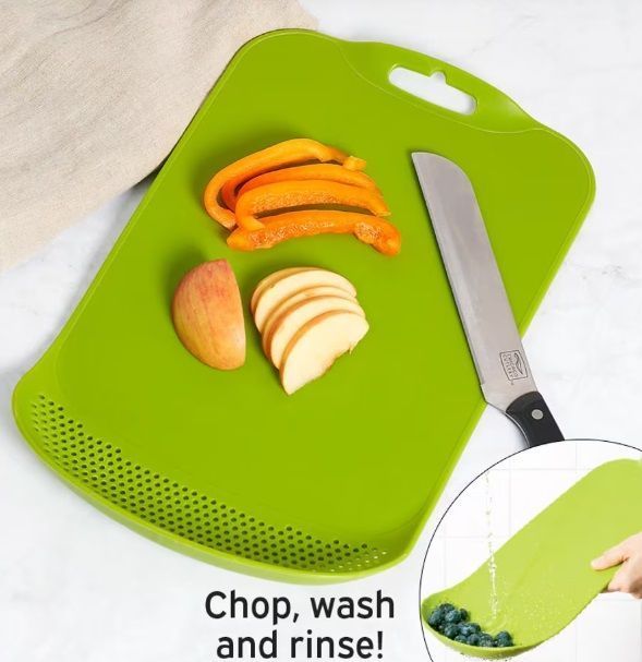 TABLA PARA PICAR ALIMENTOS CON COLADOR INTEGRADO-0