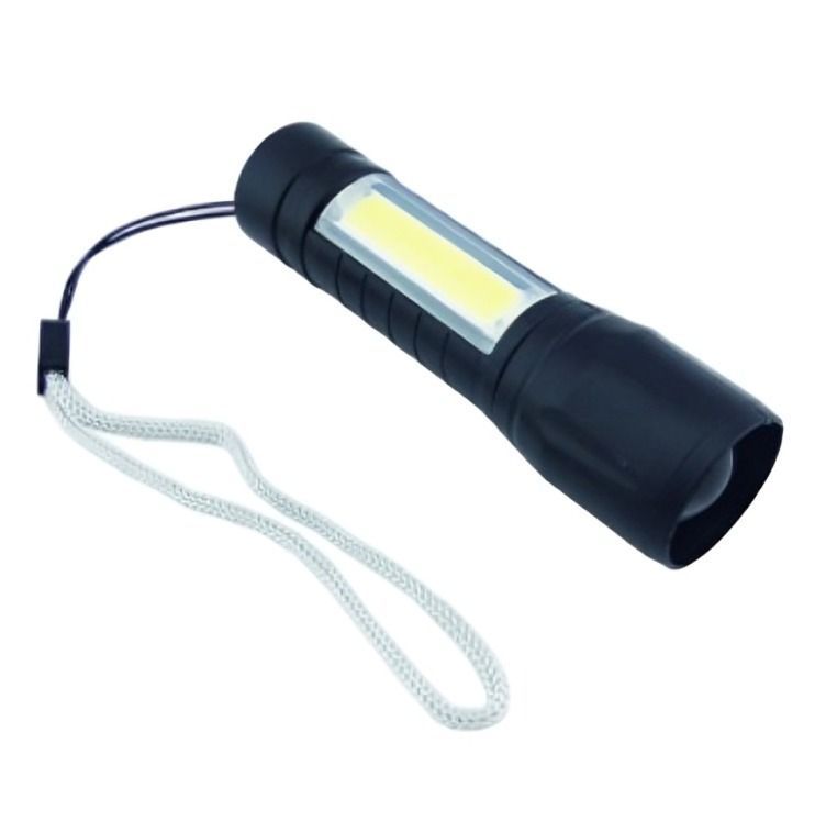 LINTERNA 1 LED+ LED COB TACTICA METAL 200LM USB RECARGABLE-0