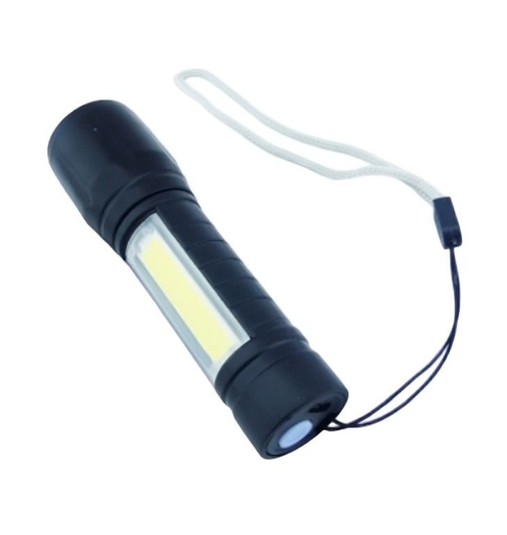LINTERNA 1 LED+ LED COB TACTICA METAL 200LM USB RECARGABLE-1