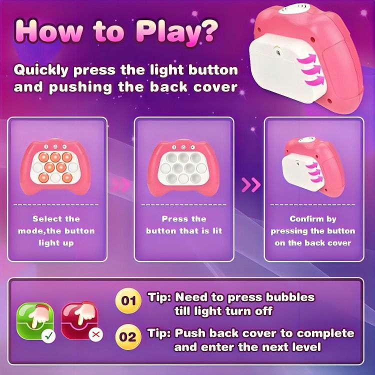 Juego Pop It Electrónico Sensoriales Para Niños Antiestres-2