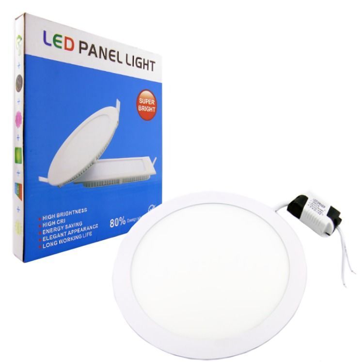 FOCO LED PANEL 18 WATT EMBUTIDO REDONDO LUZ CALIDA PARA CIELO FALSO -2