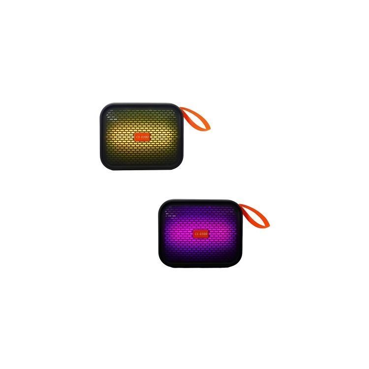 PARLANTE RECARGABLE BLUETOOTH MOD.CS-0300 CON LUZ,USB,TF UNICOLOR-1