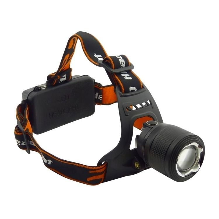 LINTERNA MINERO 1 LED T-6 TACTICA CON ZOOM 12 VOLT RECARGABLE -0