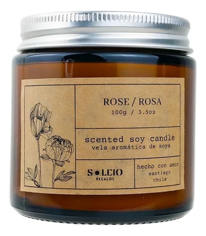 Vela Aromática Soya Rosa-1