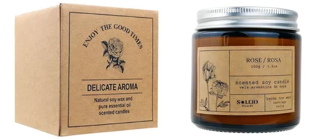 Vela Aromática Soya Rosa-2
