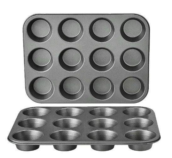 Bandeja Molde Para Cupcakes, Muffins (12 Cupcakes) Color Negro-0