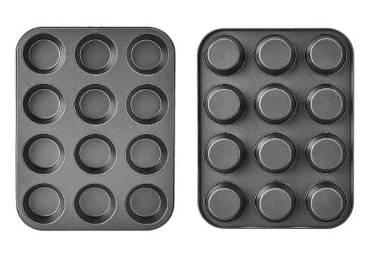 Bandeja Molde Para Cupcakes, Muffins (12 Cupcakes) Color Negro-1