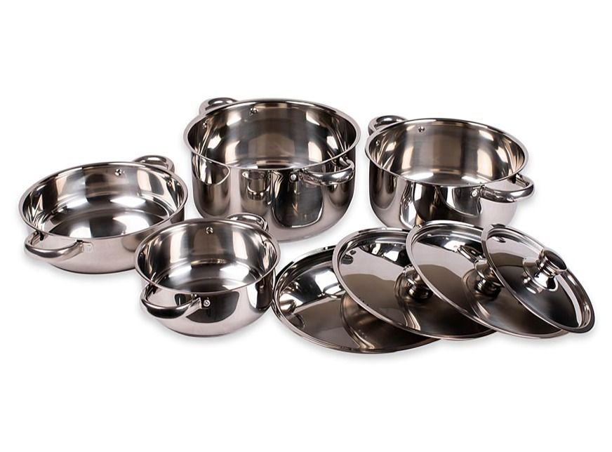 BATERIA COCINA MALAGA INOX 8P ACERO-2