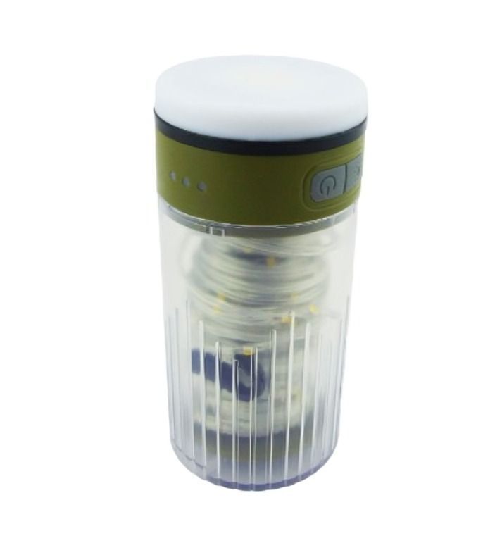 LAMPARA DE CAMPING + GUINALDA 10M LUZ CALIDA RECARGABLE USB-0