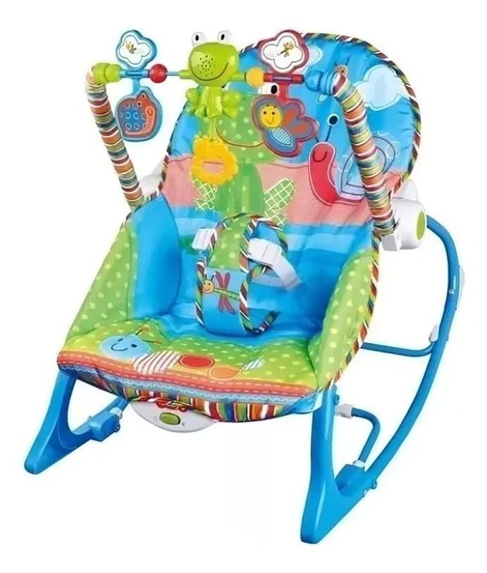Silla bebe con Vibracion Color Azul-1