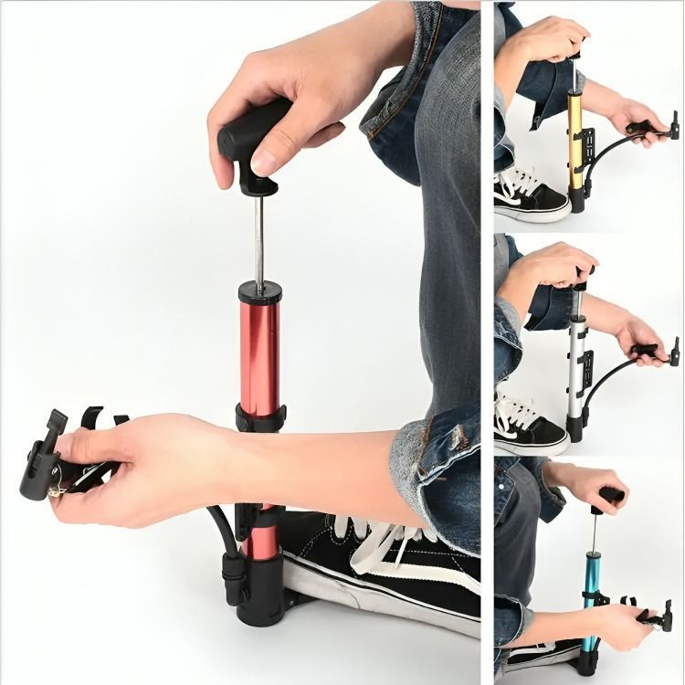 Bombin de Bicicleta Alta Presion Celeste-1