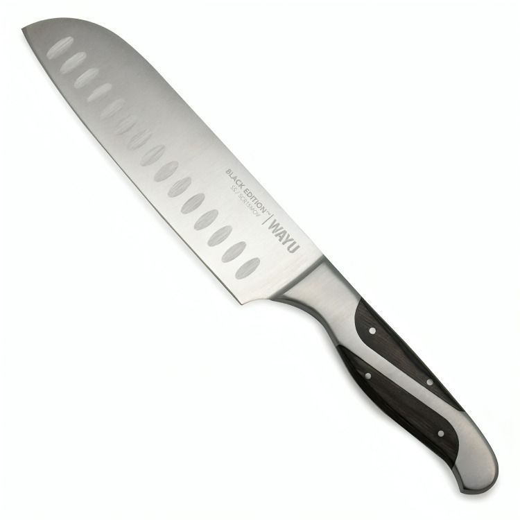 CUCHILLO SANTOKU BLACK EDITION WAYU-0