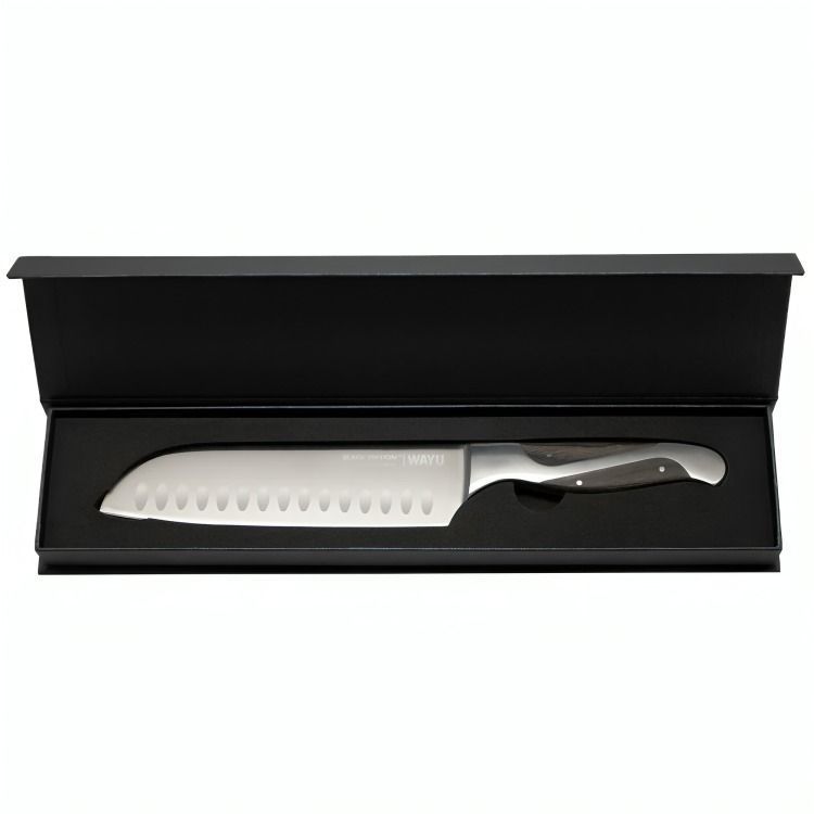 CUCHILLO SANTOKU BLACK EDITION WAYU-1