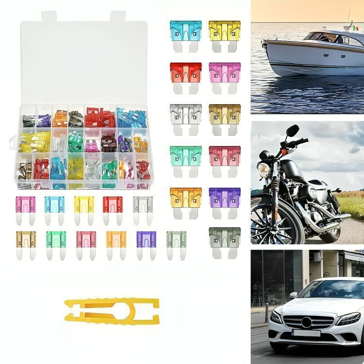 Kit Fusible 300 Unidades Eléctricos 12v Autos Motos + Pinza-3