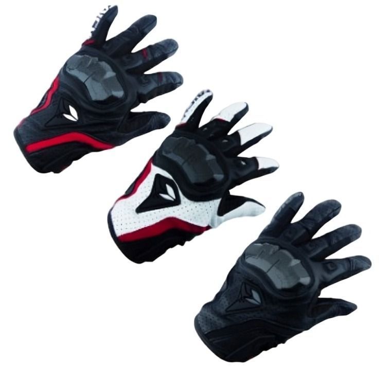 GUANTE PARA MOTO TAICHI CUERO M-33 CON PROTECCION CARBON TOUCH-2