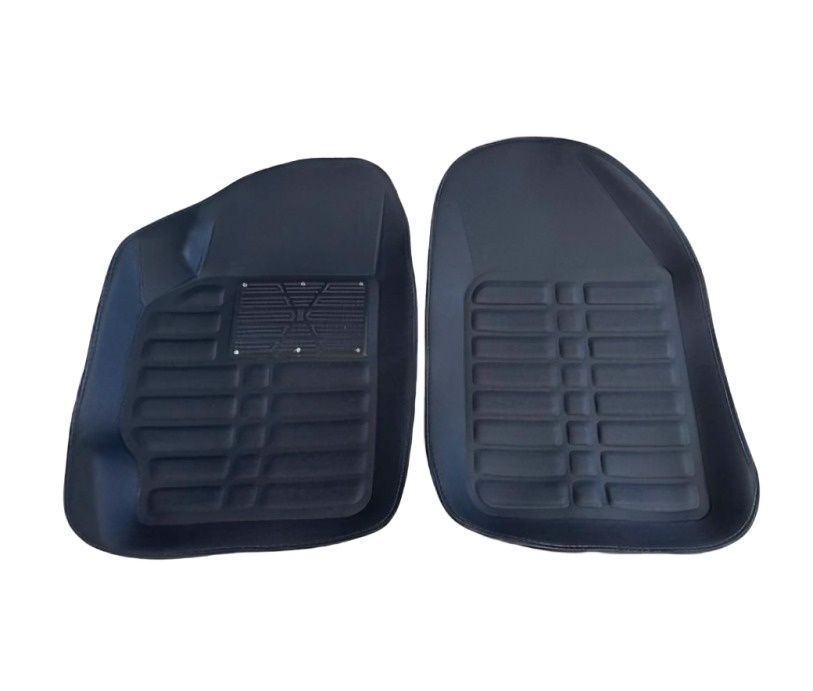 ALFOMBRA PARA AUTO ECO CUERO SET X 5 PCS COLOR NEGRO-1