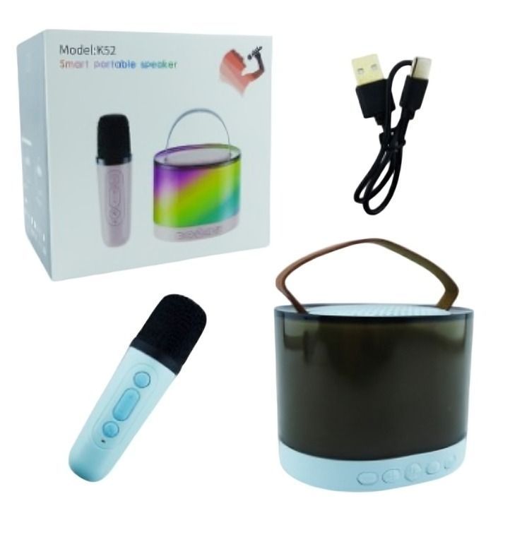 PARLANTE KARAOKE PORTABLE  MOD.K52 BLUETOOTH + MICROFONO-1