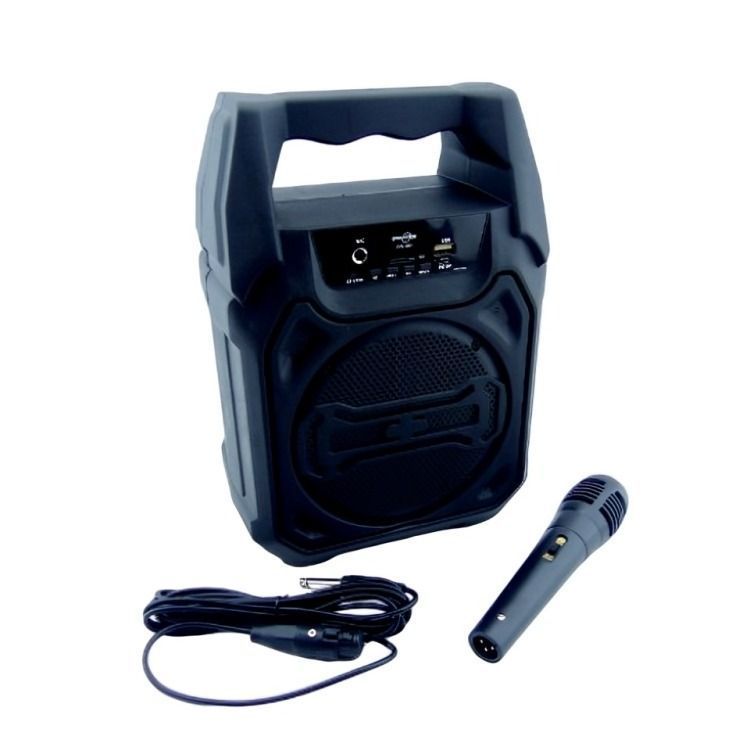 PARLANTE KARAOKE PORTABLE BLUETHOOTH  CON MICROFONO-0