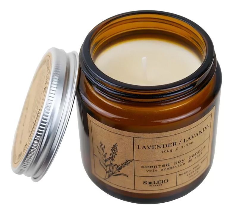 Vela Aromática  Soya  Lavanda-0