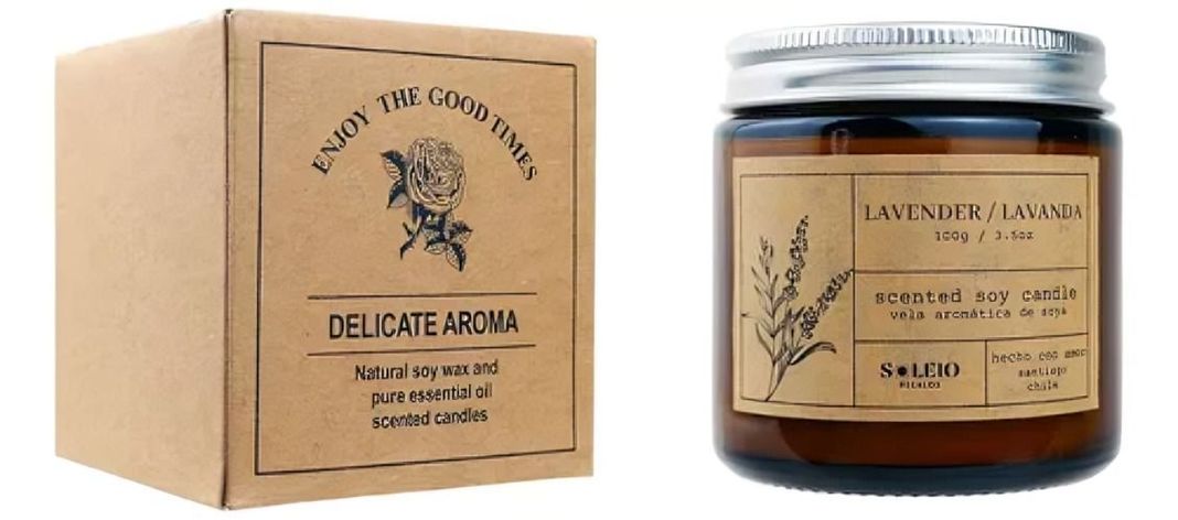Vela Aromática  Soya  Lavanda-2