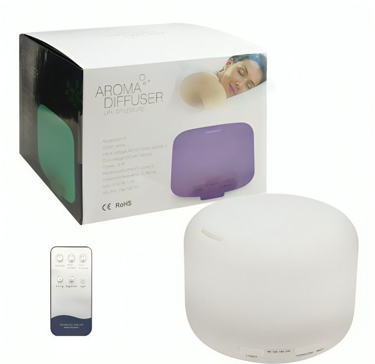 HUMIDIFICADOR RGB MOD.SL-500 CON CONTROL REMOTO 500ML VERDE -3