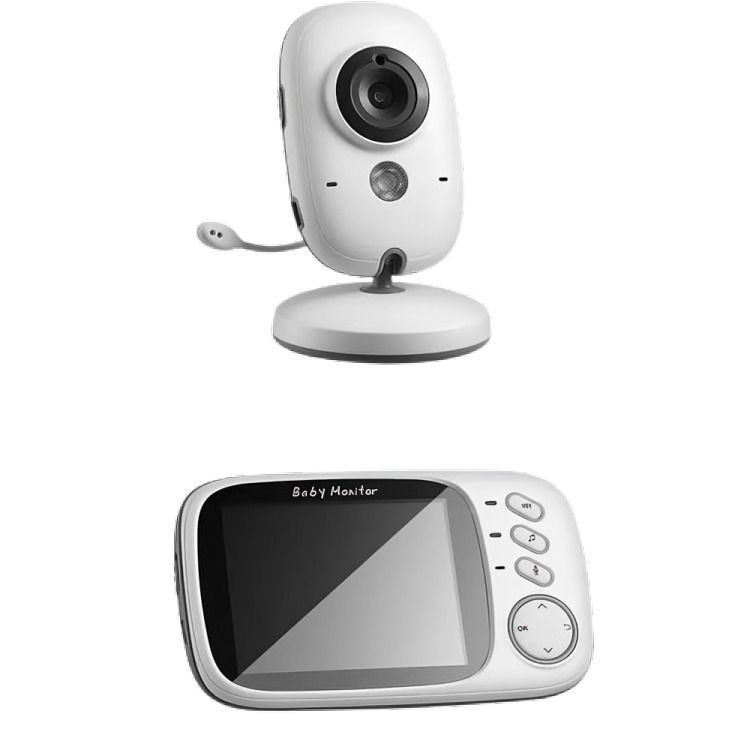 Video Monitor Bebé Infantil 3.2 Pulgadas Visión Nocturna-1