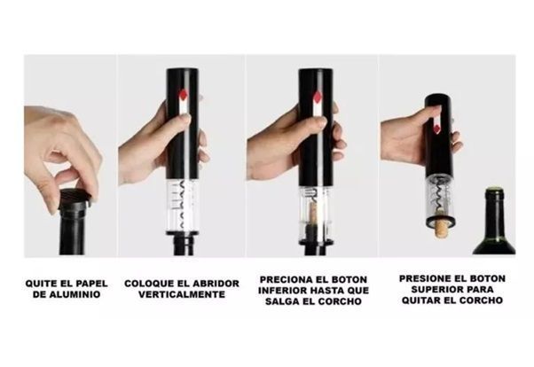 Sacacorcho Abridor Electrico Descorchador Destapador Vino-1