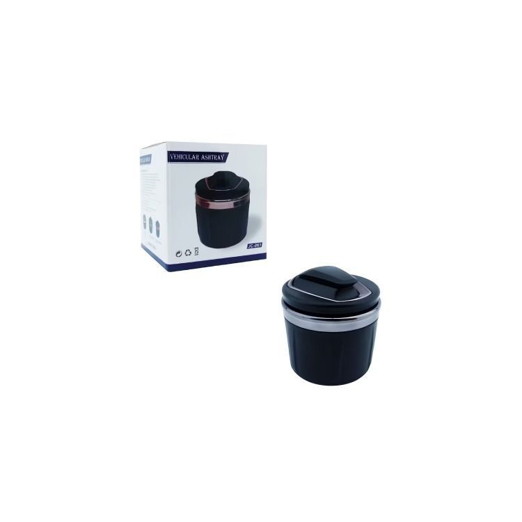 CENICERO PARA AUTO PORTATIL CON LUZ LED PORTA MONEDA-2