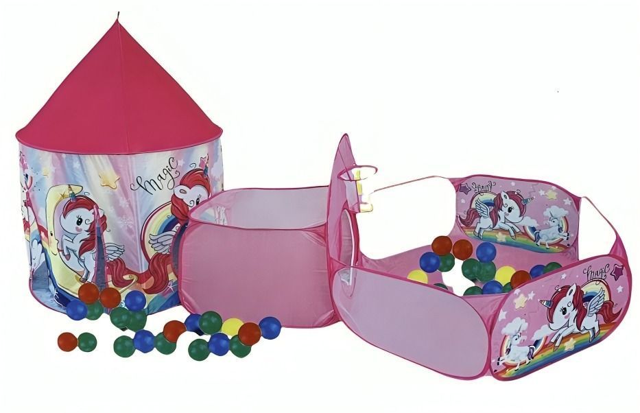 CARPA CASTILLO 3 EN 1 ROSA-1