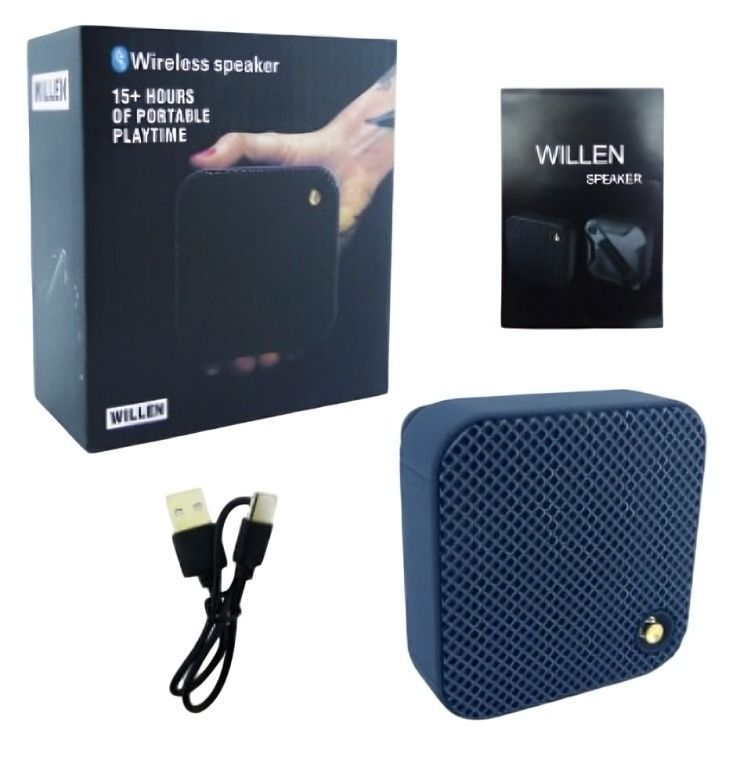 PARLANTE RECARGABLE WILLEN BLUETOOTH USB-TF RECARGABLE + 15 HORAS -2