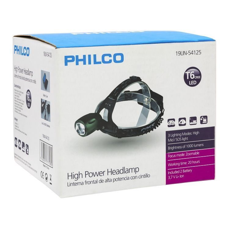 CINTILLO LED TIPO CREE BAT 18650 X 2
