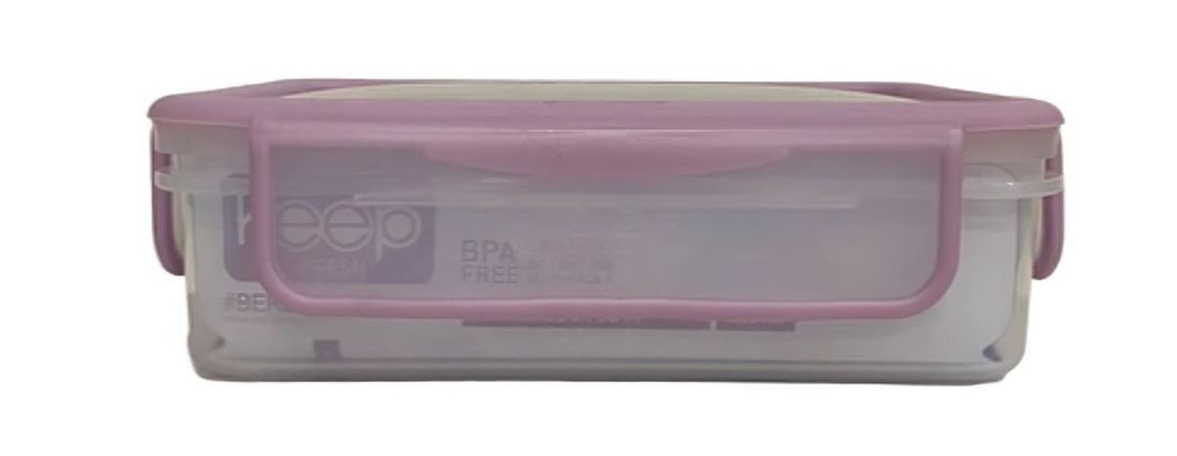 HERMETICO PP 600ML RECTANGULAR ROSADO-0