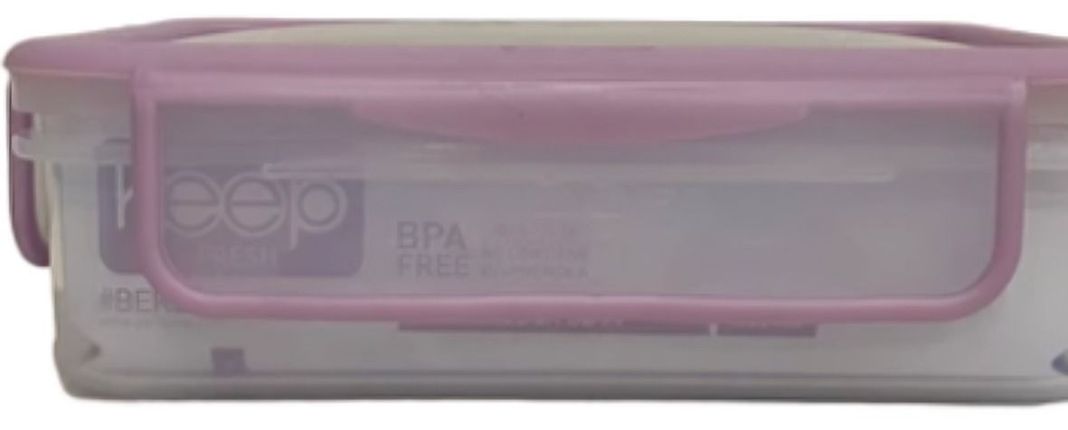 HERMETICO PP 600ML RECTANGULAR ROSADO-1