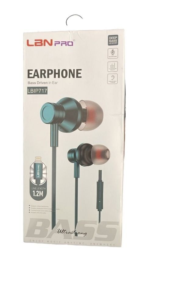 AUDIFONO MANOS LIBRE CONEXIÓN TIPO Lightning  LBIP717 VERDE-0