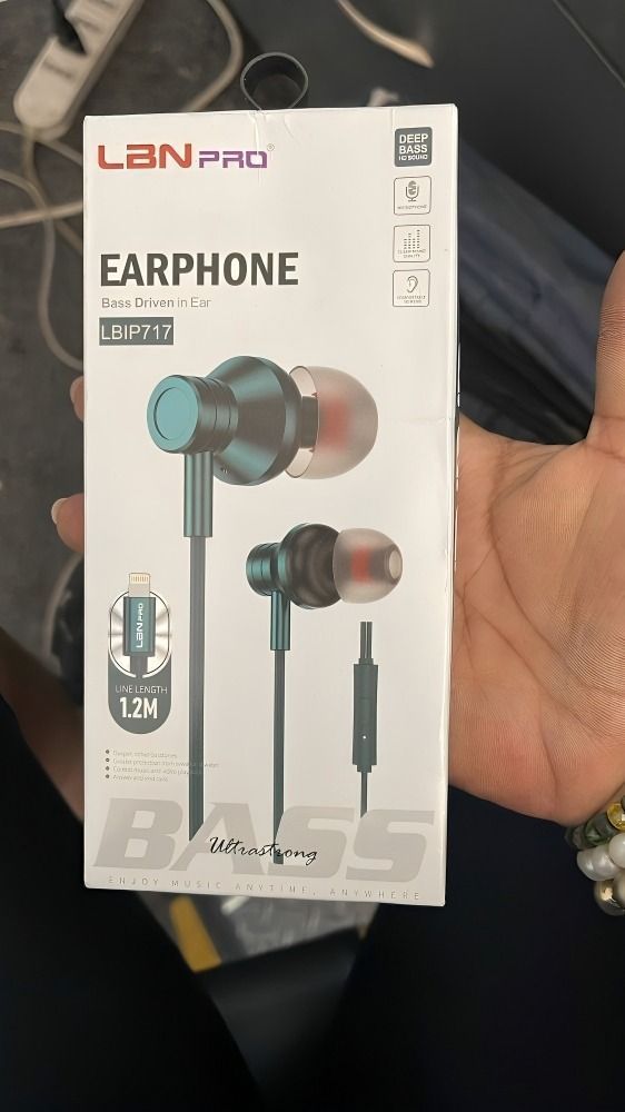 AUDIFONO MANOS LIBRE CONEXIÓN TIPO Lightning  LBIP717 VERDE-2