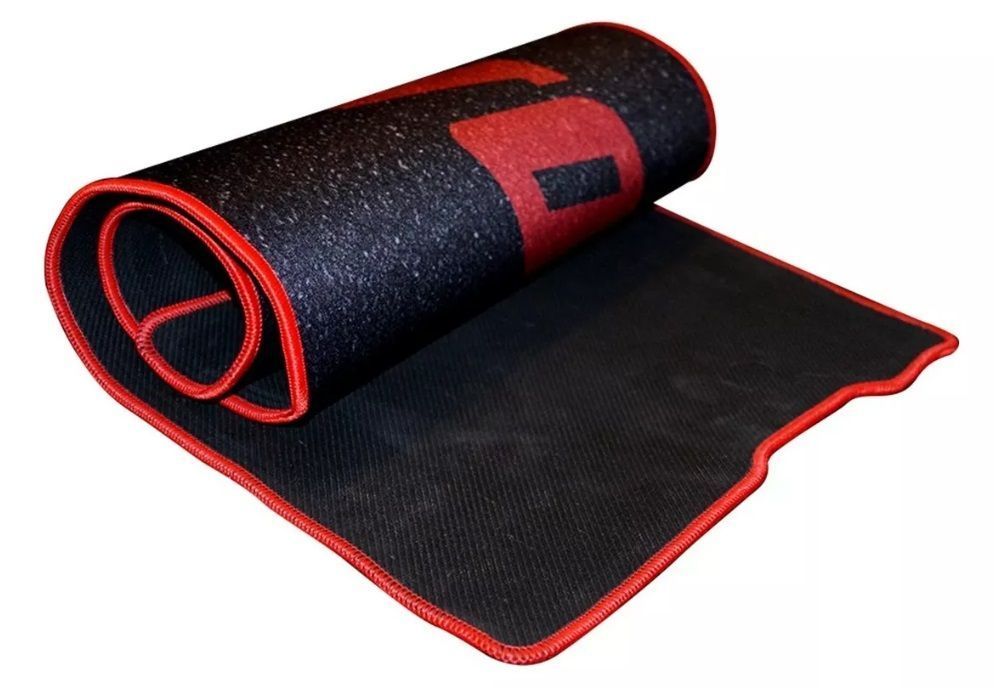 Mouse Pad Gamer S3000 Xxl 80x30 Cm Diseño Negro Rojo Alfombrilla-0